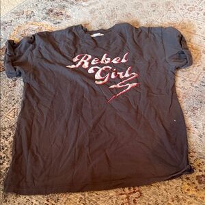 Rebel Girl Black Short Sleeve Tee